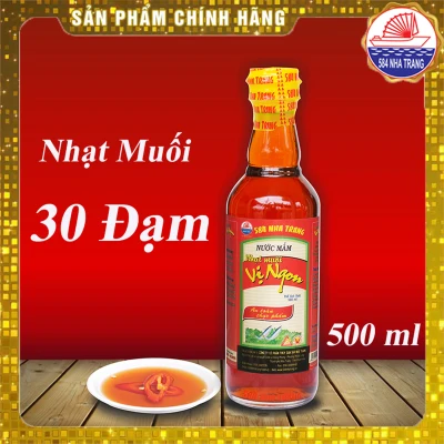[HCM]Nước mắm Nhạt muối Vị Ngon 30 Đạm cho người ăn kiêng - 584 Nha Trang Chai 500ml