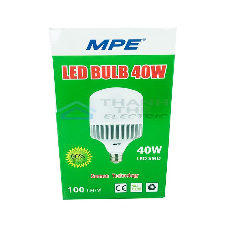 ĐÈN LED BULB LB-40 TRẮNG, VÀNG, TRUNG TÍNH