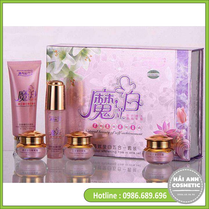 Bộ mỹ phẩm hoàng cung hồng 5in1