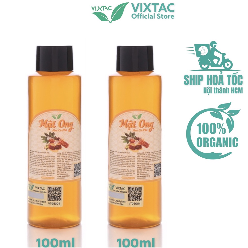 Mật ong nguyên chất hoa cà phê VIXTAC ORGANIC 100ml