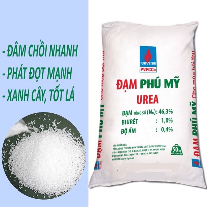 1kg phân đạm - ure - đạm phú mỹ - tăng trưởng cây trồng