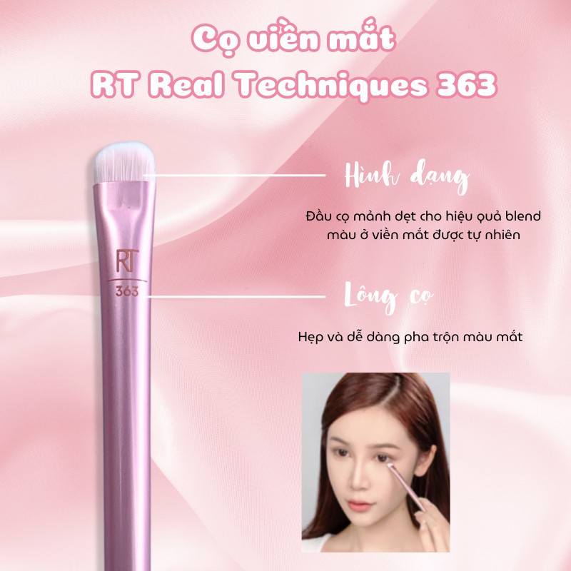 Cọ Mắt, Tán Viền Mí RT REAL TECHNIQUES Daily Eye RT 363