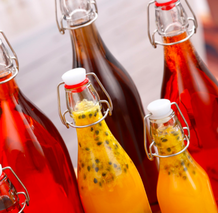 Chai Thuỷ Tinh Tròn Nắp Gài 500ml