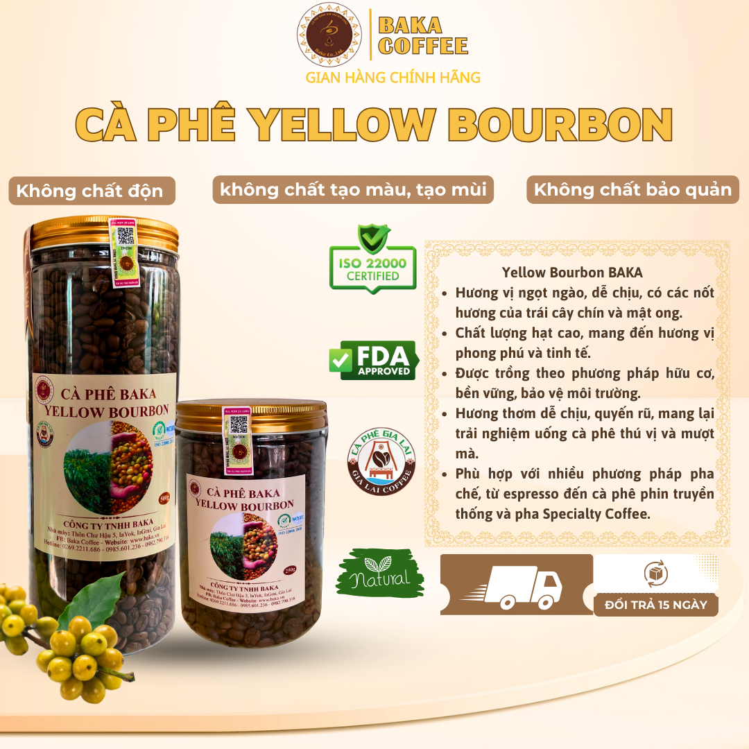Cà Phê Nguyên Chất Baka - YellowBourBon