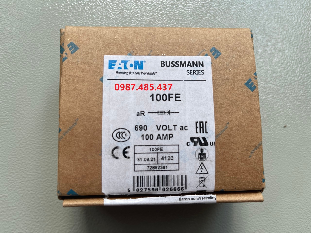 Cầu chì BUSSMANN 35ET/ 63ET/ 100FEa 63A 690V BS88:4
