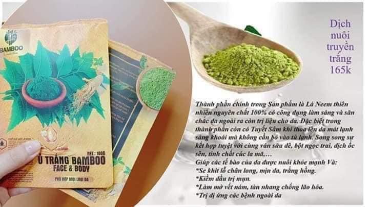 [HCM]Ủ trắng face và body Bamboo