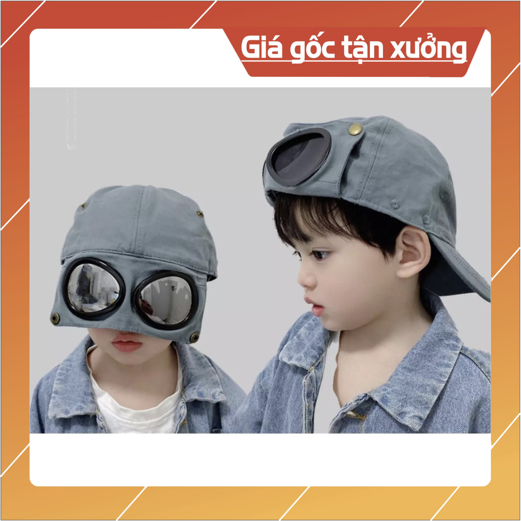 Mũ lưỡi trai kiểu dáng phi công cho bé trai