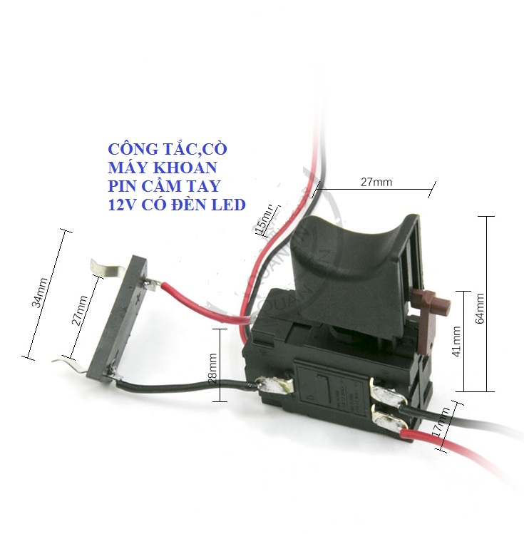 Công tắc cò máy khoan pin đa năng 0v - 24v
