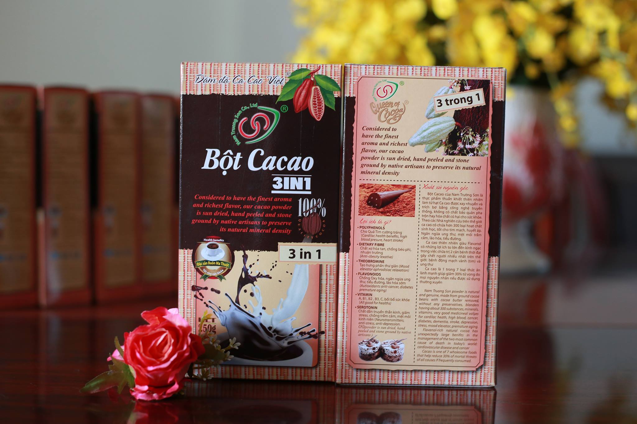 Bột Cacao hộp 200gr Nam Trường Sơn (ĐẶC SẢN BUÔN ME THUỘT)