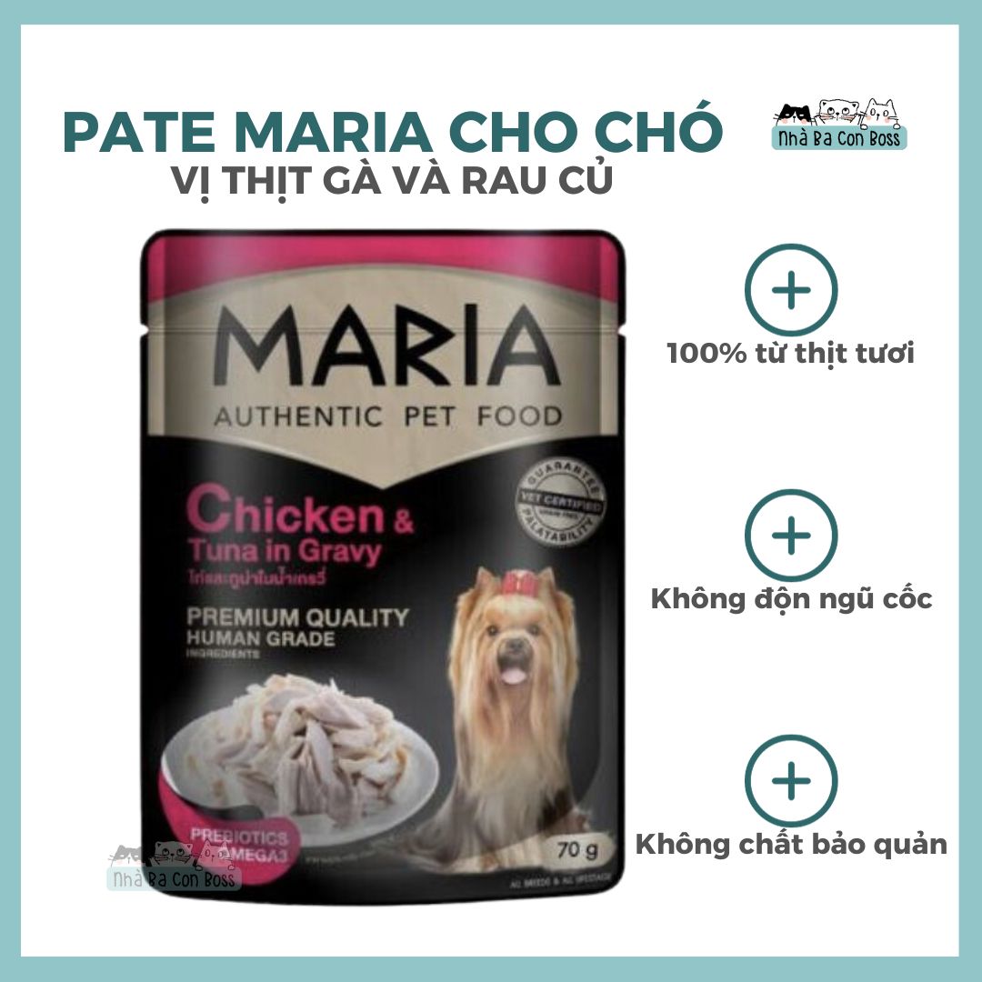 [Gói 70g] Pate Cao Cấp Cho Chó Maria