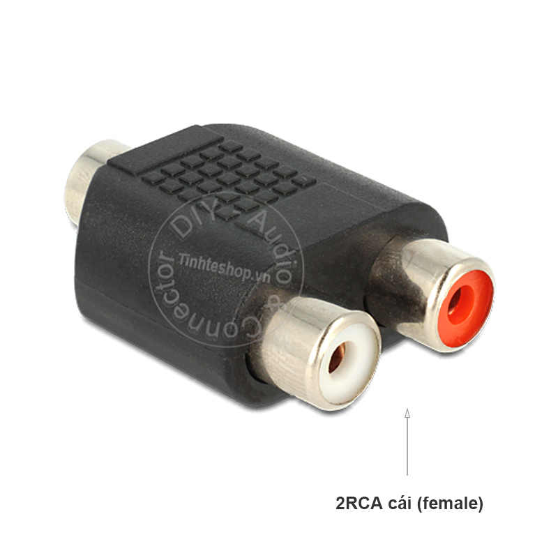 Đầu chuyển đổi audio 3.5mm sang 2 cổng bông sen AV R+L - 3.5mm cái ra 2 RCA cái