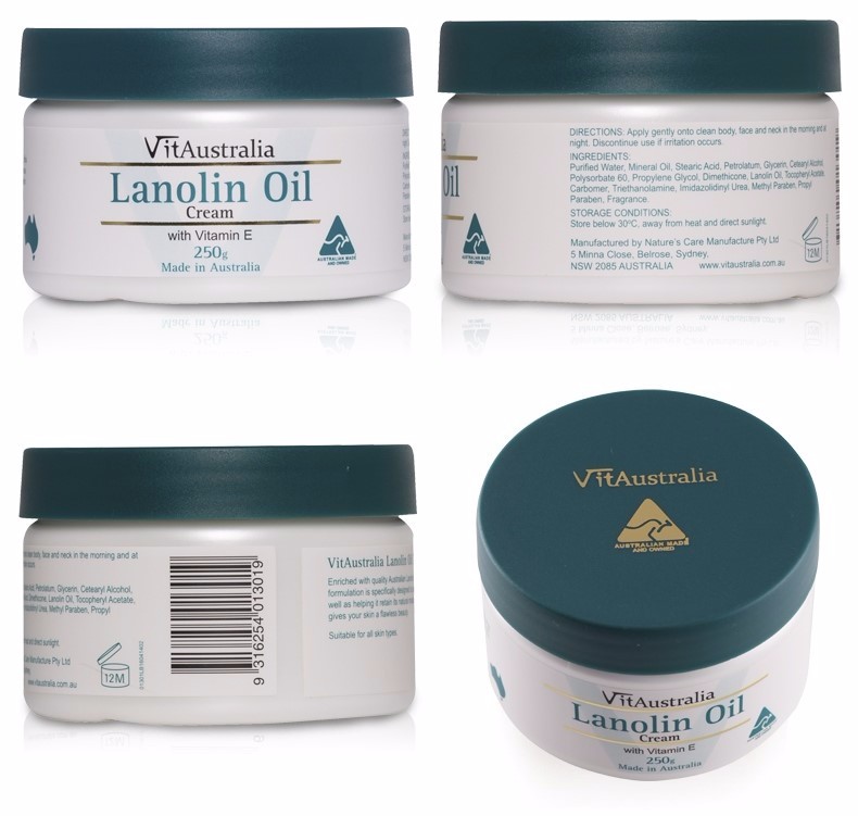 Kem dưỡng Lanolin Oil Cream With Vitamin E