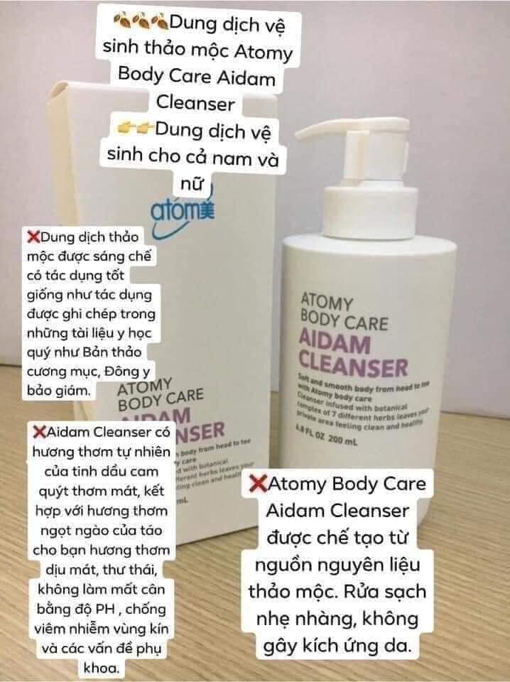 [HCM]Dung Dịch Vệ Sinh Phụ Nữ Atomy Aidam Cleanser