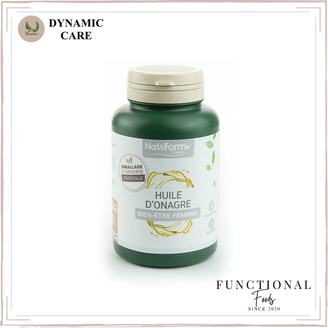 Mẫu mới Viên uống tinh dầu hoa anh thảo Nat & Form huile onagre 200 viên