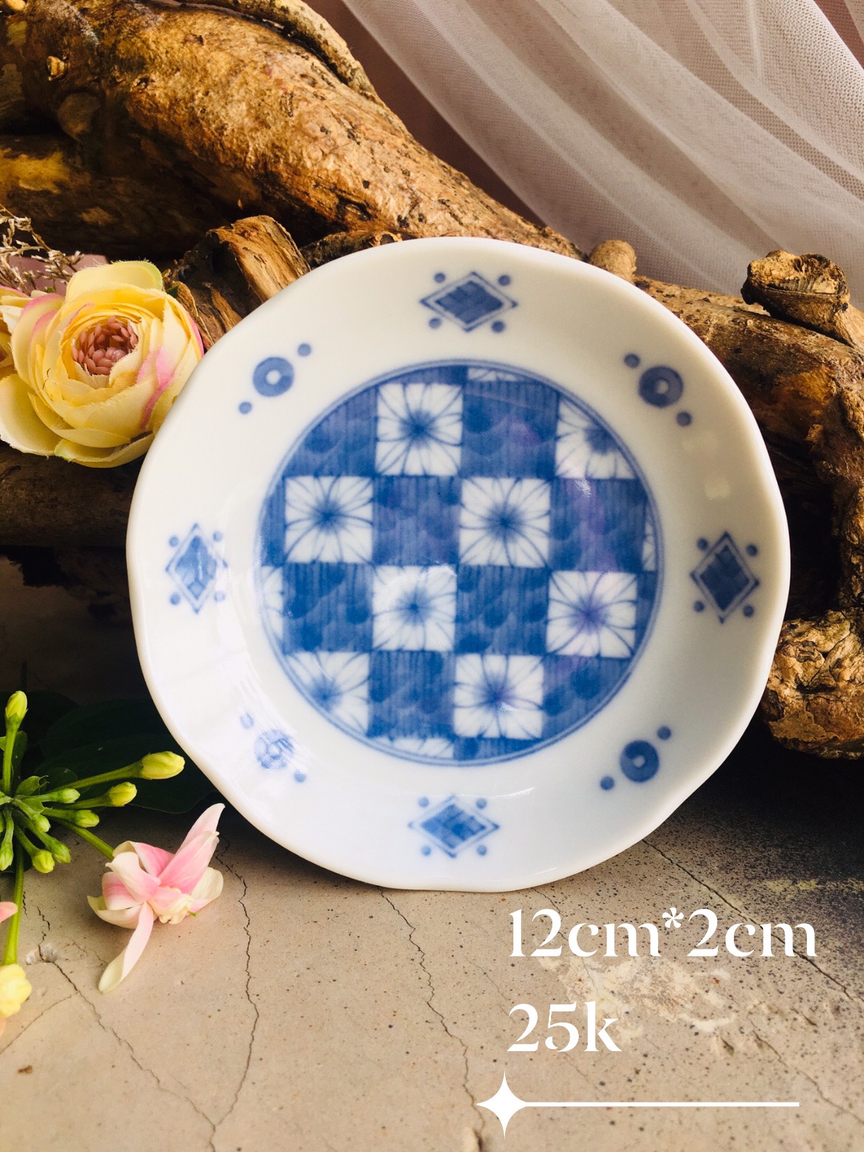 GỐM NHẬT - BỘ SƯU TẬP ĐĨA CHẤM MEN LAM CỰC ĐẸP