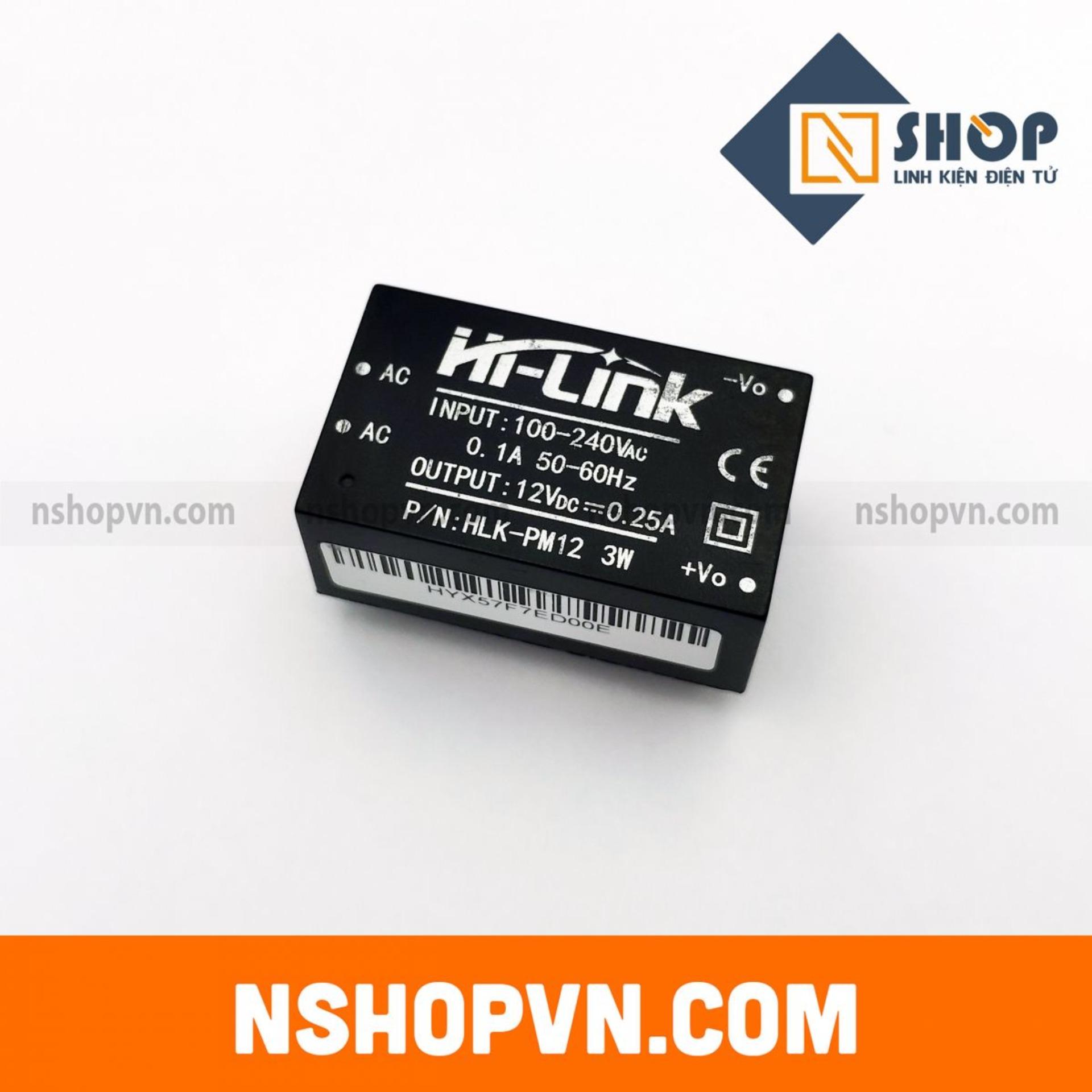 Module Nguồn AC-DC Hi-Link HLK-PM01 12VDC 3W