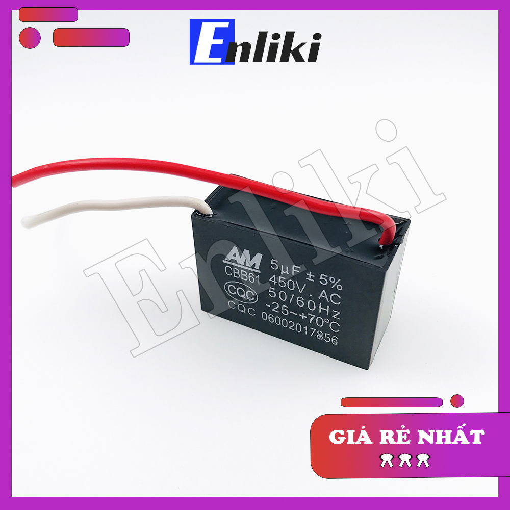 Tụ Quạt CBB 450VAC 5uF