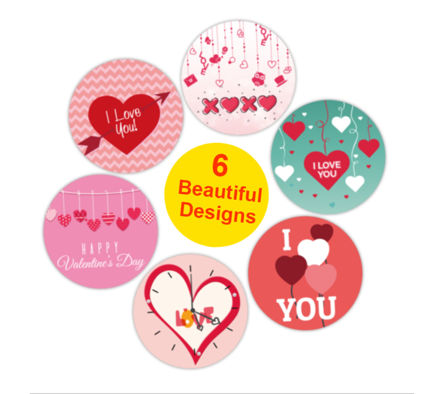 Cuộn 500 stick STICKER HAPPY VALENTINE DAY Nhãn dán STICK063