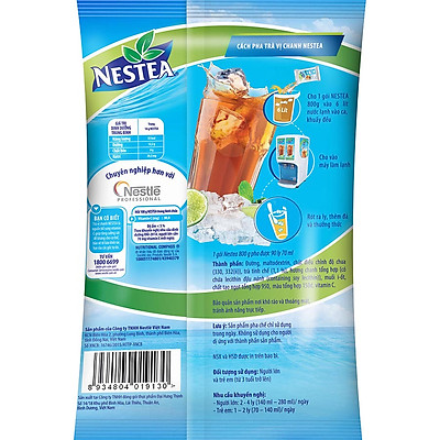 Trà vị chanh NESTEA bịch 800g