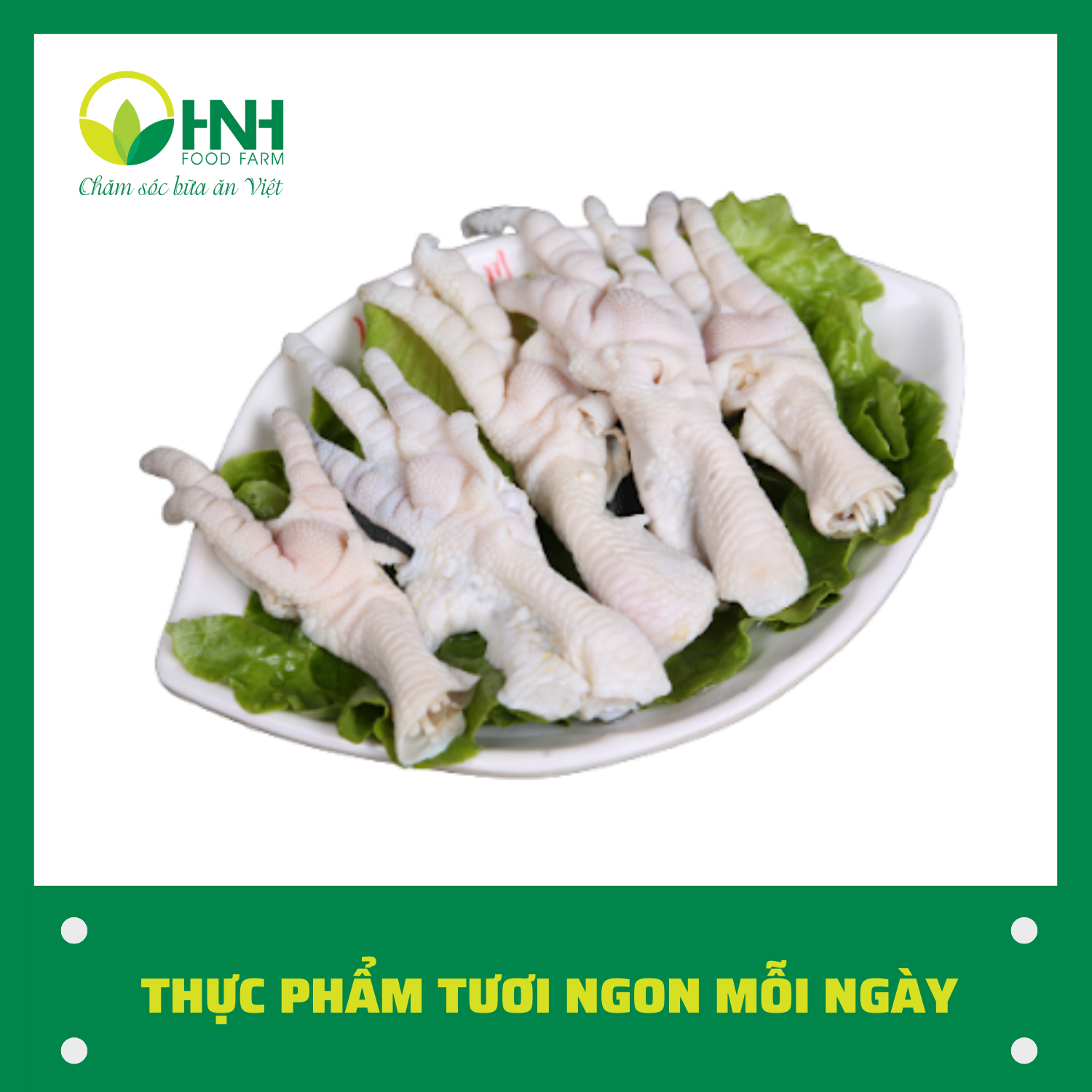 CHỈ GIAO HÀ NỘI Chân gà rút xương sạch chuẩn ngon - HNH Food Farm