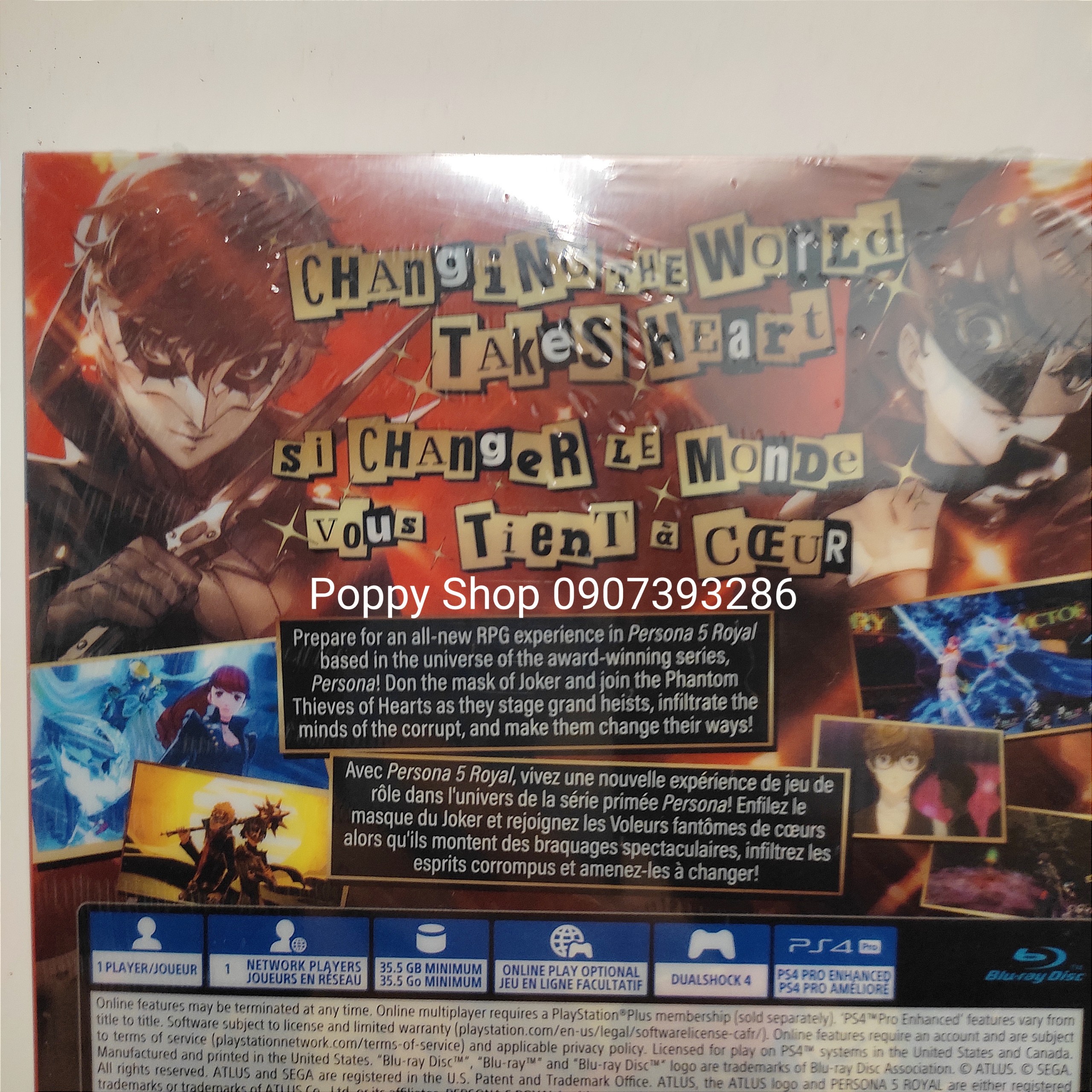 Đĩa Game PS4 : Persona 5 Royal: Steelbook Launch Edition US