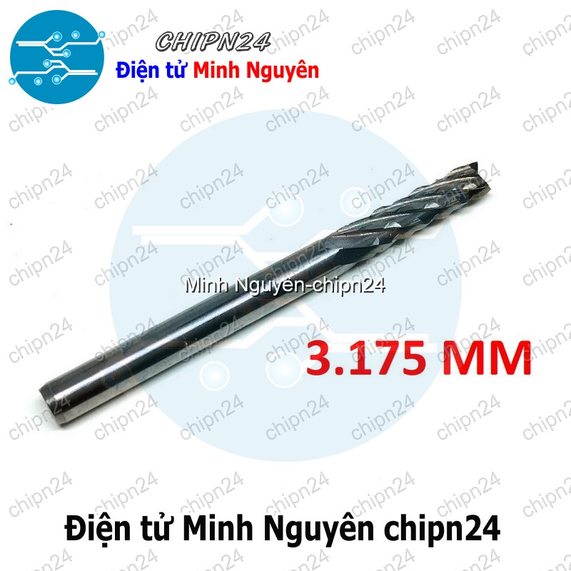 [1 cây] Mũi phay mạch in CNC 3.175mm (Mạch điện tử, PCB) - HH005458