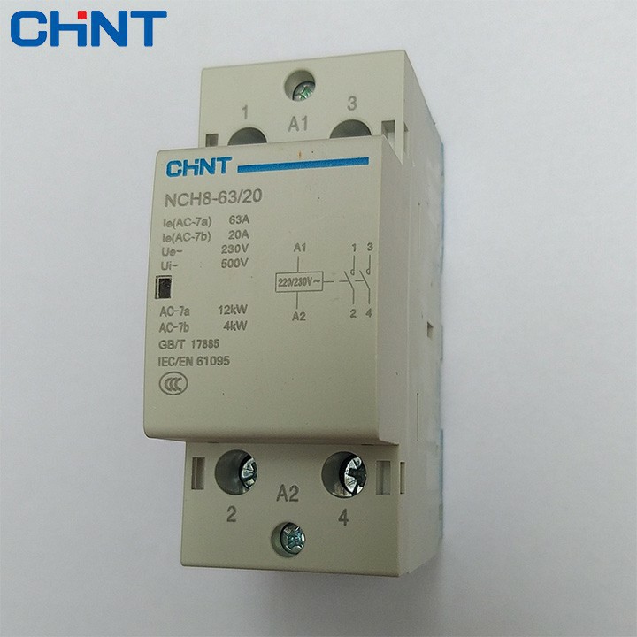 CHINT NCH8-25A/40A/63A- khởi động từ 1 pha CHINT NCH8-25/20 NCH8-40/20 NCH8-63/20 25A 40A 63A 220V