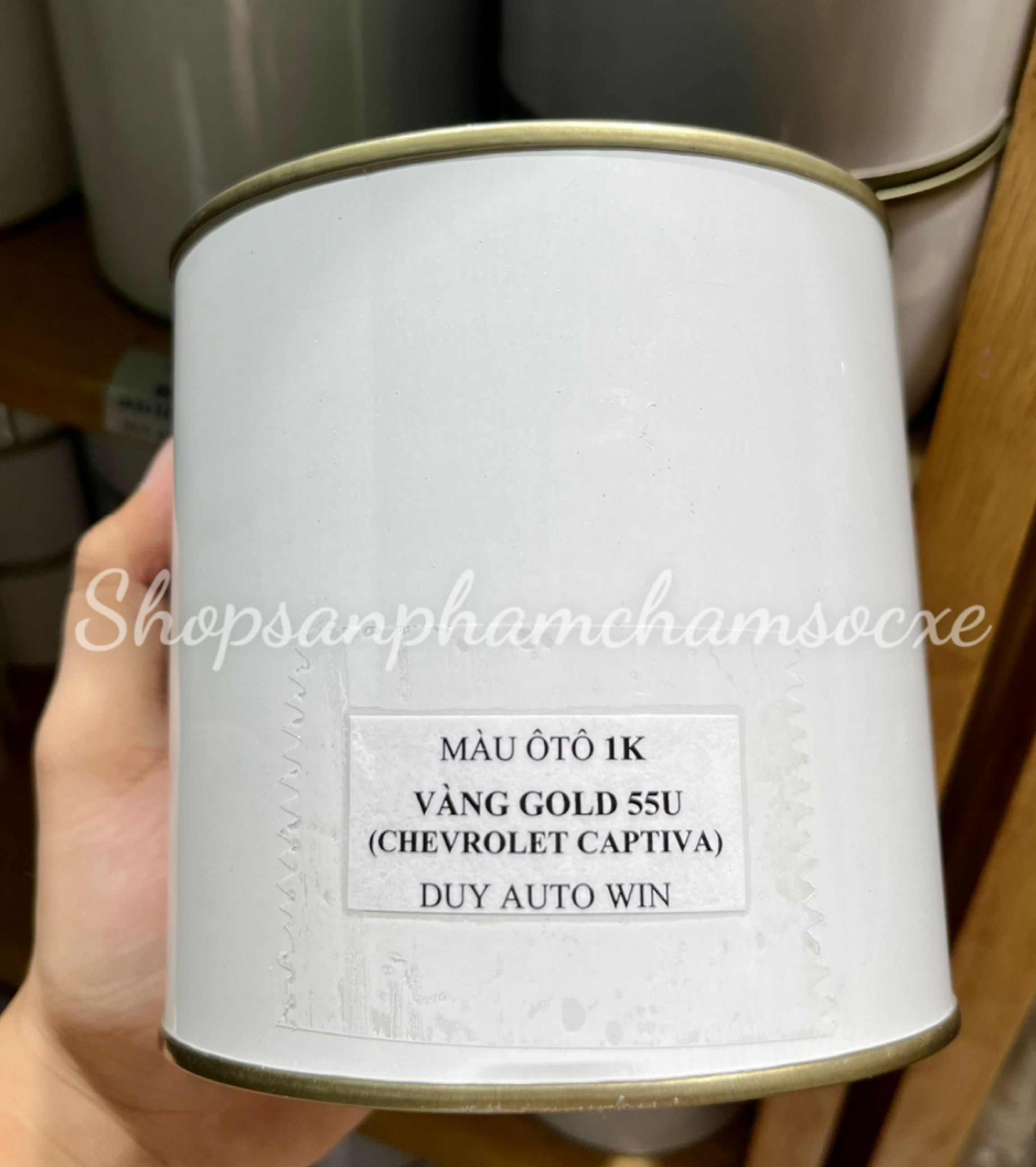 Màu vàng gold 55U Chevrolet Captiva - Sơn ô tô pha vi tính 1k