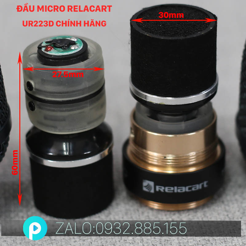 Coil micro RELACART UR 223D, đầu mic 223D Chất âm cực hay