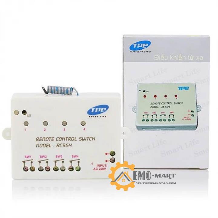 [FreeshipMAX] Công tắc điều khiển từ xa RF 4 cổng RC5G4