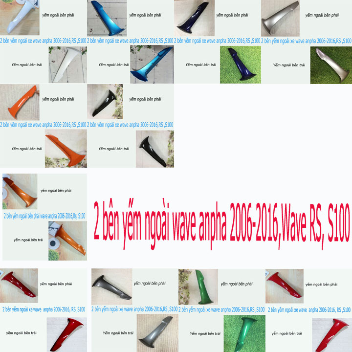 Yếm ngoài xe Wave RS -Wave Anpha 100 - S100 đời 2006 đến 2016