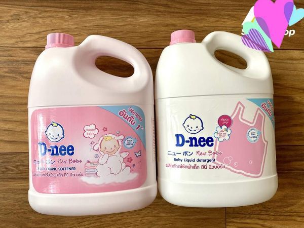 [HCM]Combo 1 can Nước Giặt + Nước Xả D nee 3000ML Thái Lan