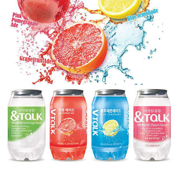 Nước soda Vtalk hàn quốc lon 350ml