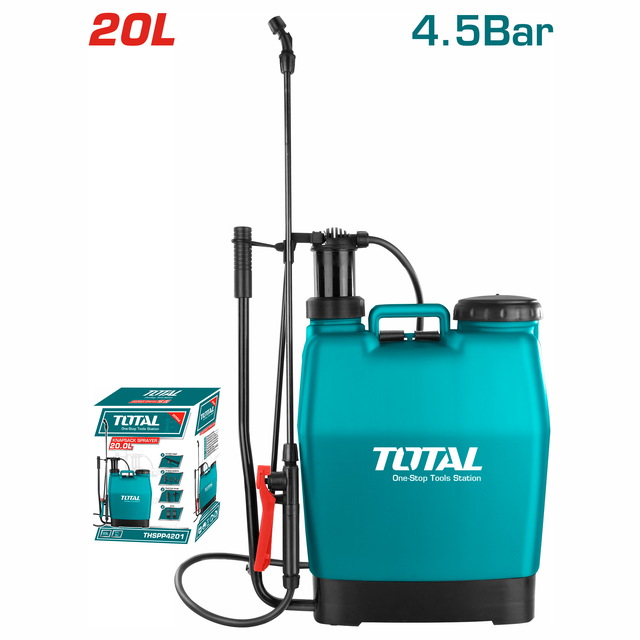 Bình xịt TOTAL dung tích 12L - 20L, có thể điều chỉnh vòi phun thùng xịt lớn, áp suất làm việc thay đổi - Thinksafe