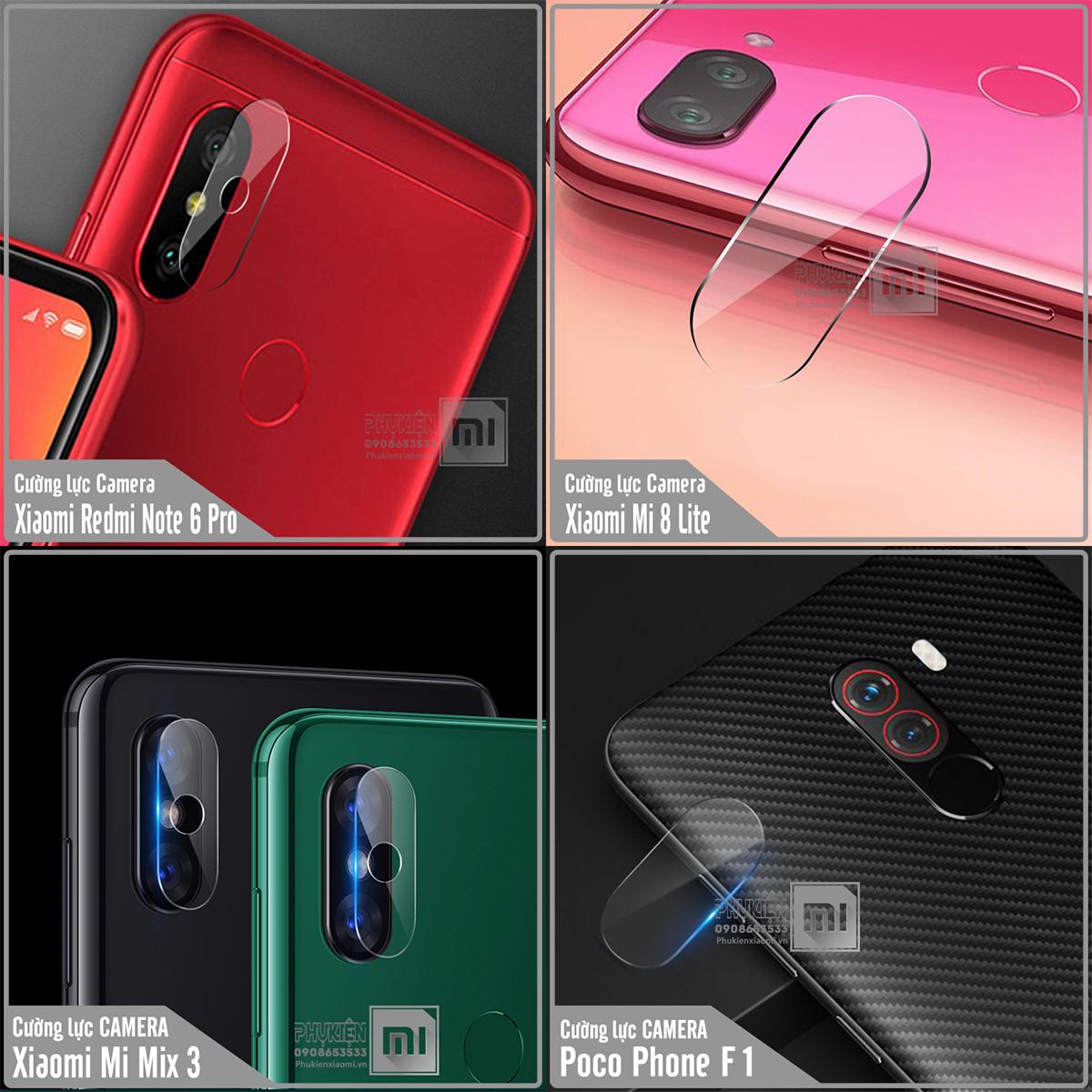 Cường lực camera cho Xiaomi Poco F3 - Poco X3 NFC - X3 Pro - F2 Pro / Redmi Note 10 - Note 10 Pro - Note 9S - Note 8 Pro - Note 8 - Note 7 - Note 6 Pro / Redmi K40 - K30 Pro - K30 - K20 - Redmi 9T - 9A -9C / Mi 10T Pro - 10T Lite