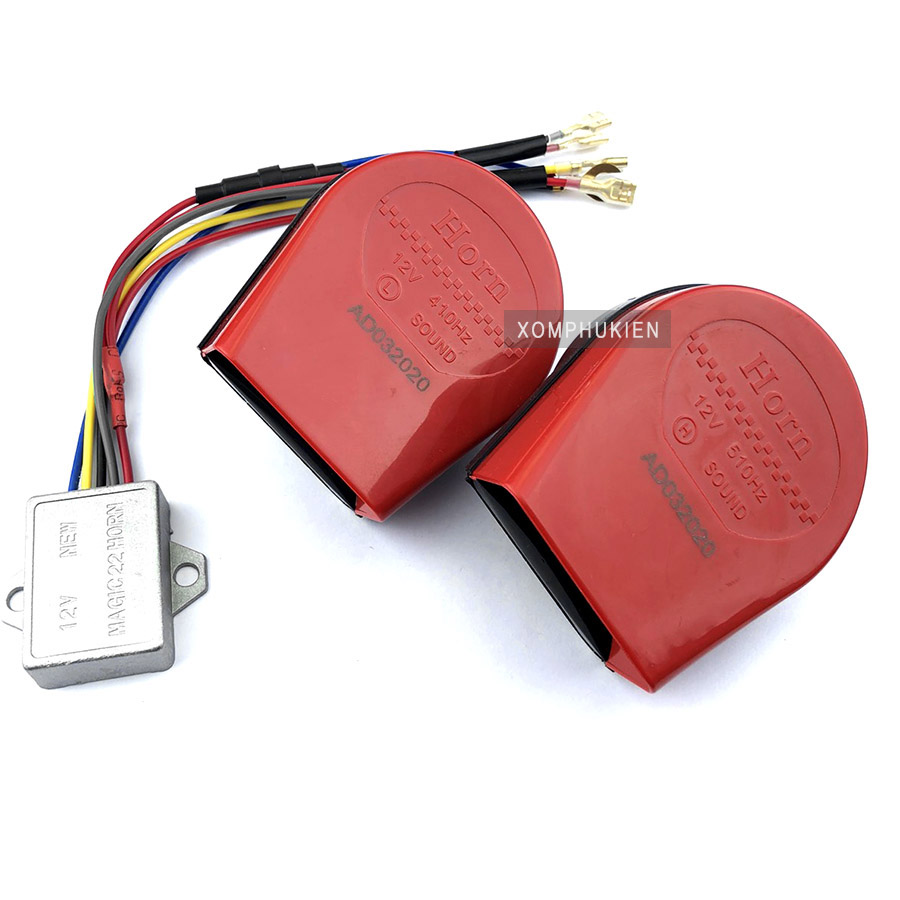 Bộ 2 Còi Ngân Gắn ô Tô Xe Máy [ 1 Đôi ]