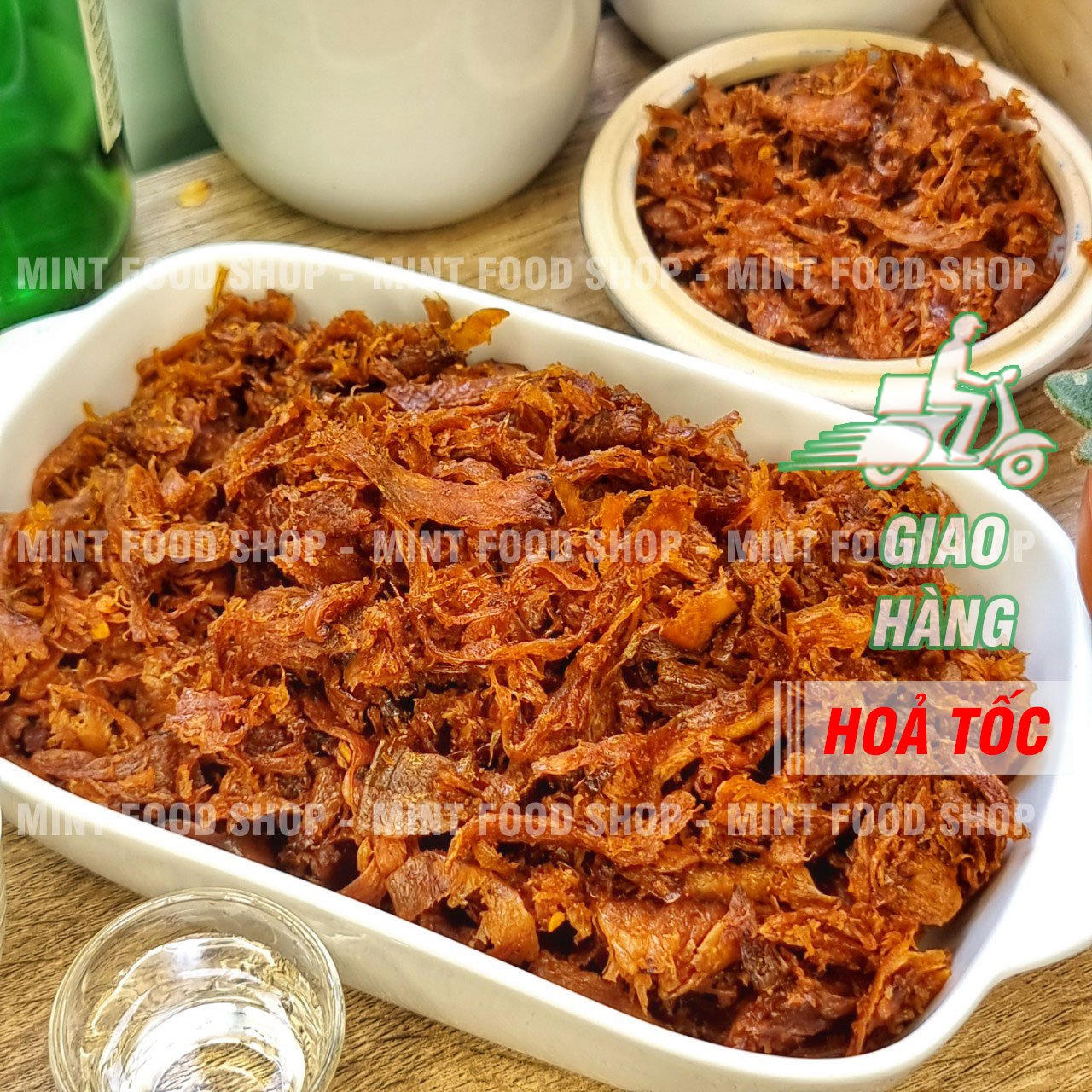 Mực sợi tẩm vị Bình Định Lon 300gram