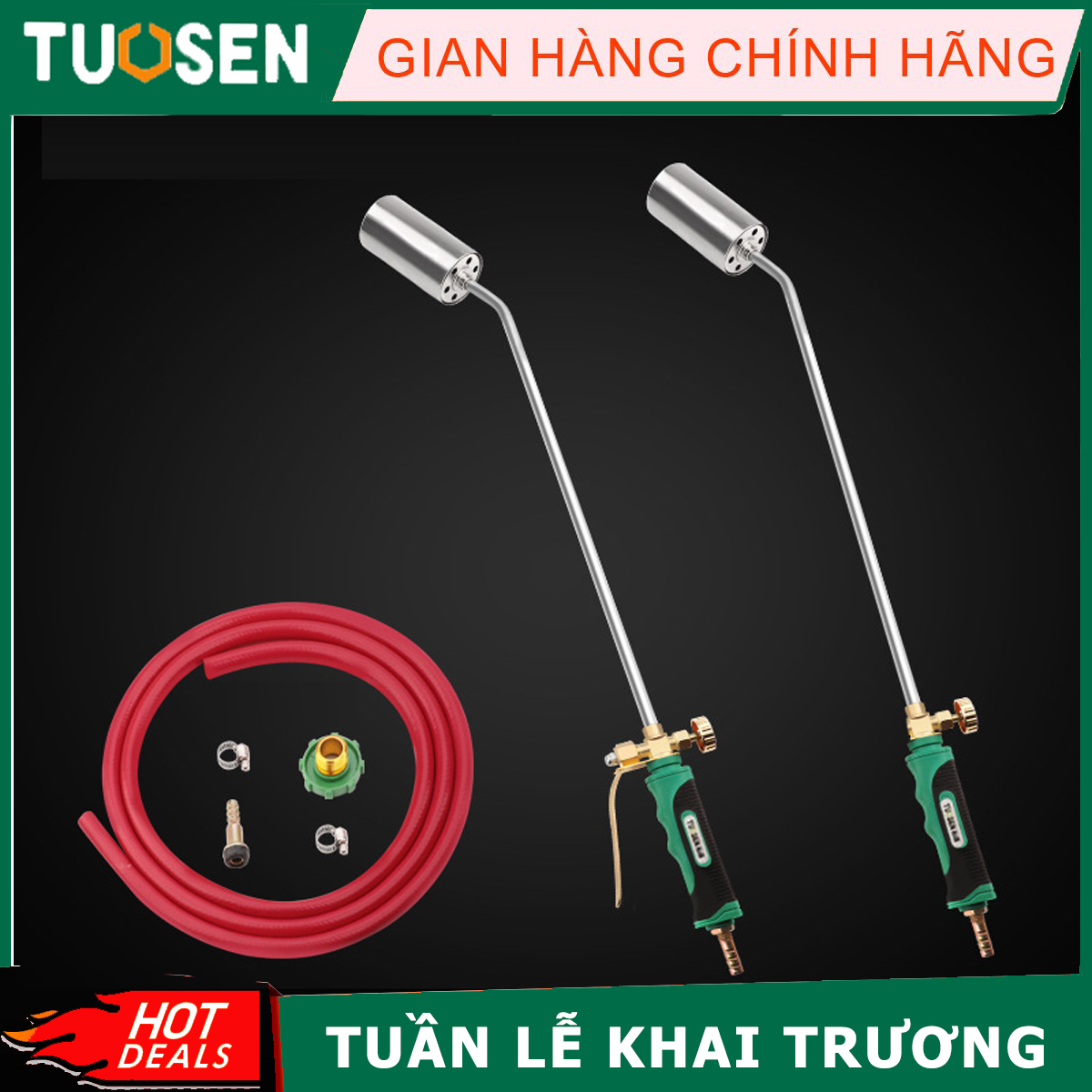 Đèn khò, Đầu khò gas, Khò gas công nghiệp cán dài TUOSEN