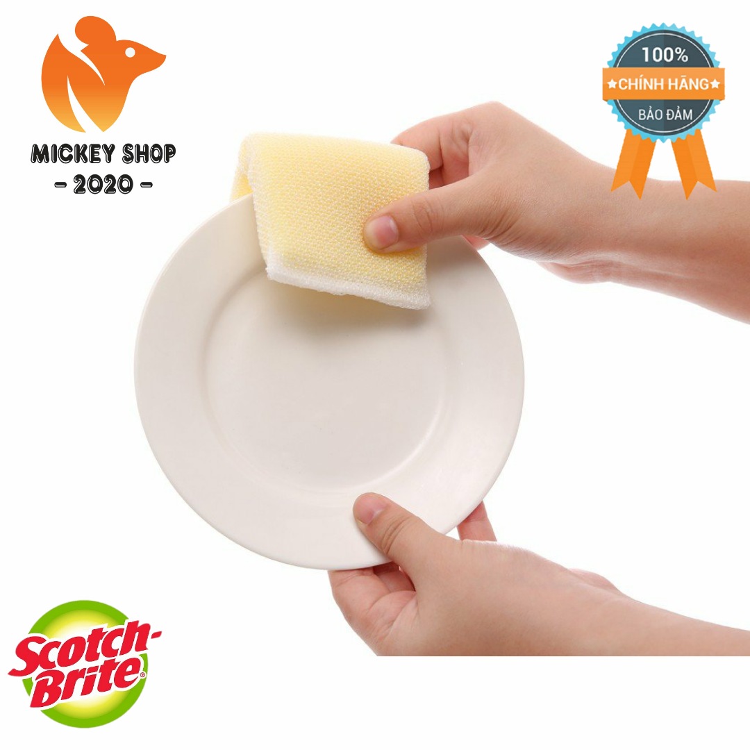 [ BỀN & TỐT ] Lưới cọ rửa đa năng tiện dụng Scotch Brite 3M (Gói 2 miếng)