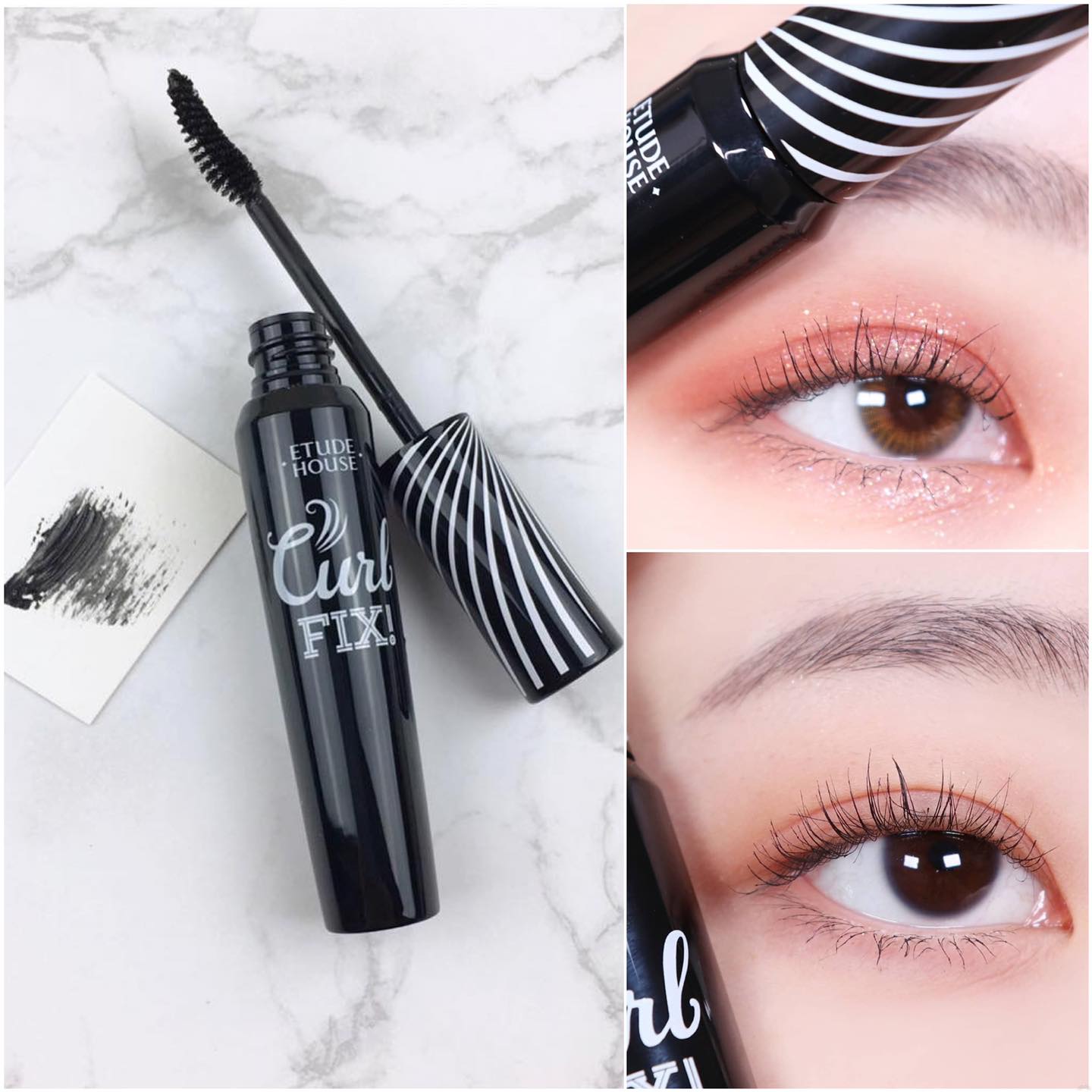 Mascara chuốt mi cong vuốt tự nhiên, chống trôi etude house lash perm curl fix mascara 8g chính hãng - 10863
