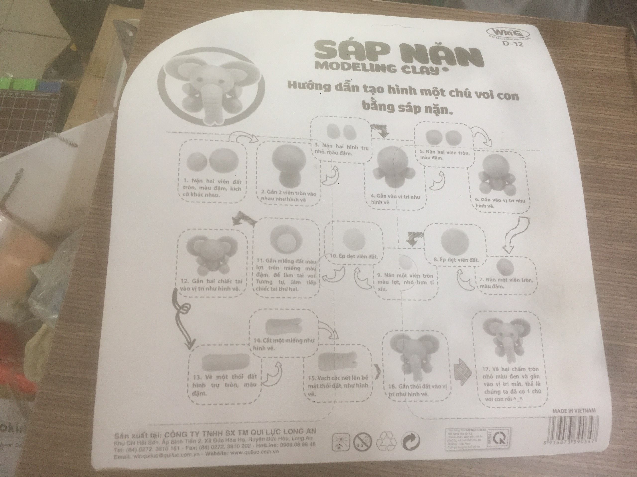 Sáp Đất Nặn WinQ D-05, D-10, D-12