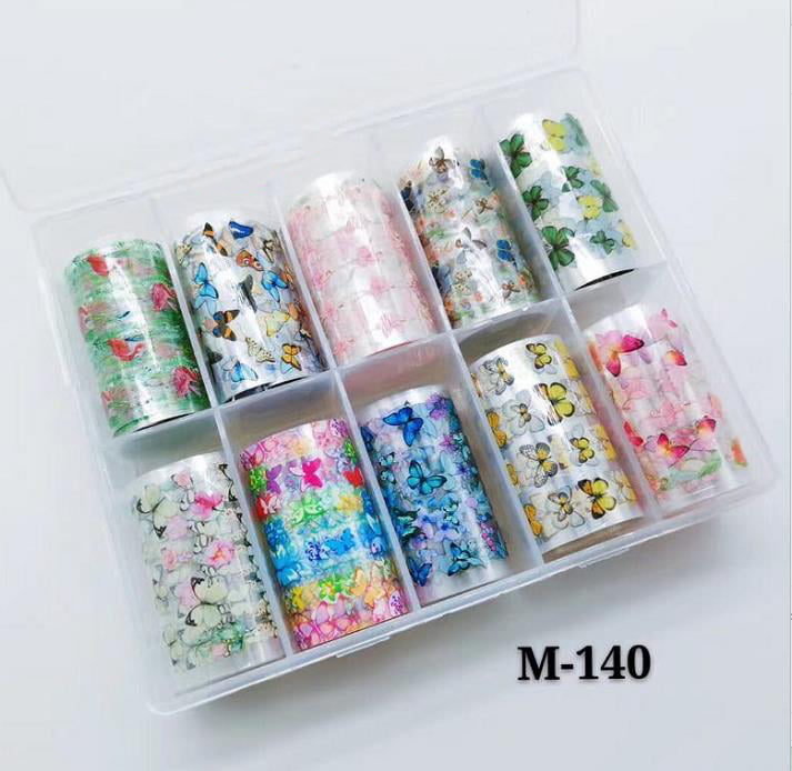 Set foi trang trí móng tay nail