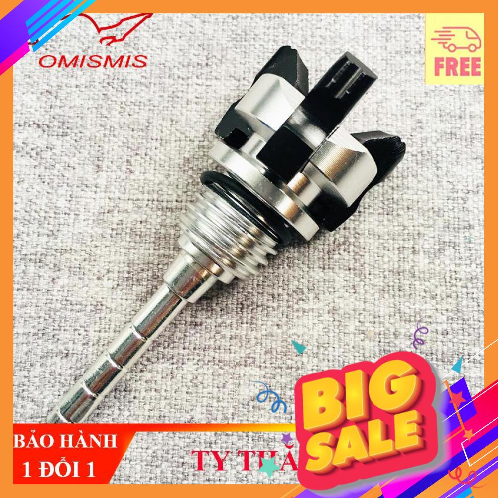 Cây ti thăm nhớt đầu 3 cạnh nhôm cnc cao cấp cho mọi loại xe