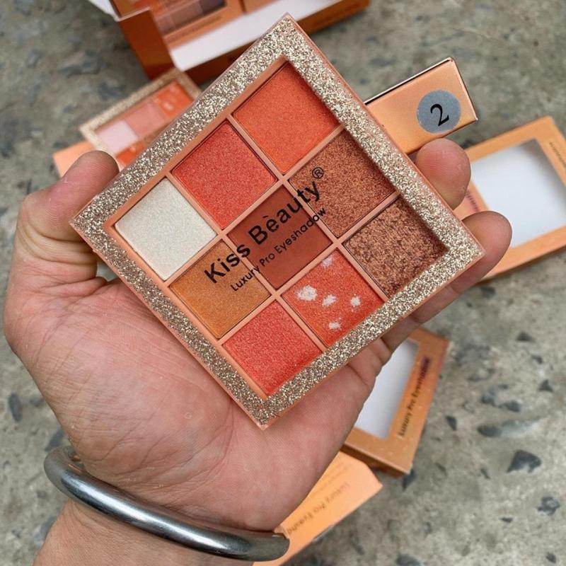 Phấn măt Kiss Beauty 9 ô siêu đẹp