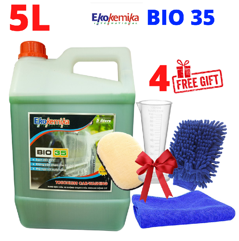 Dung dịch rửa xe không chạm bio 35 ekokemika làm sạch xe hiệu quả