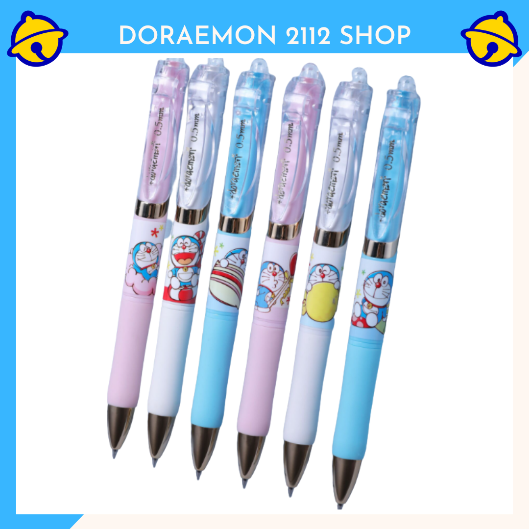 Bút bi Doramon mực đen ngòi 0.5mm
