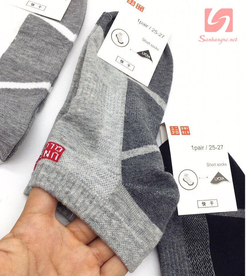 Set 5 đôi tất nam uniqlo cổ ngắn