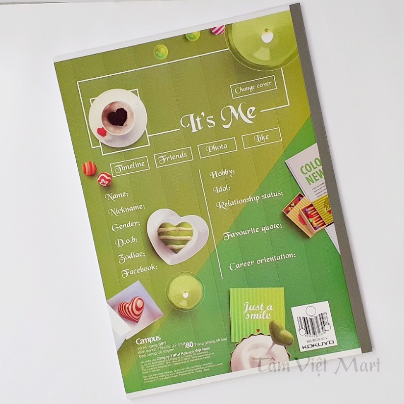 Vở kẻ ngang Campus Gift 80 trang
