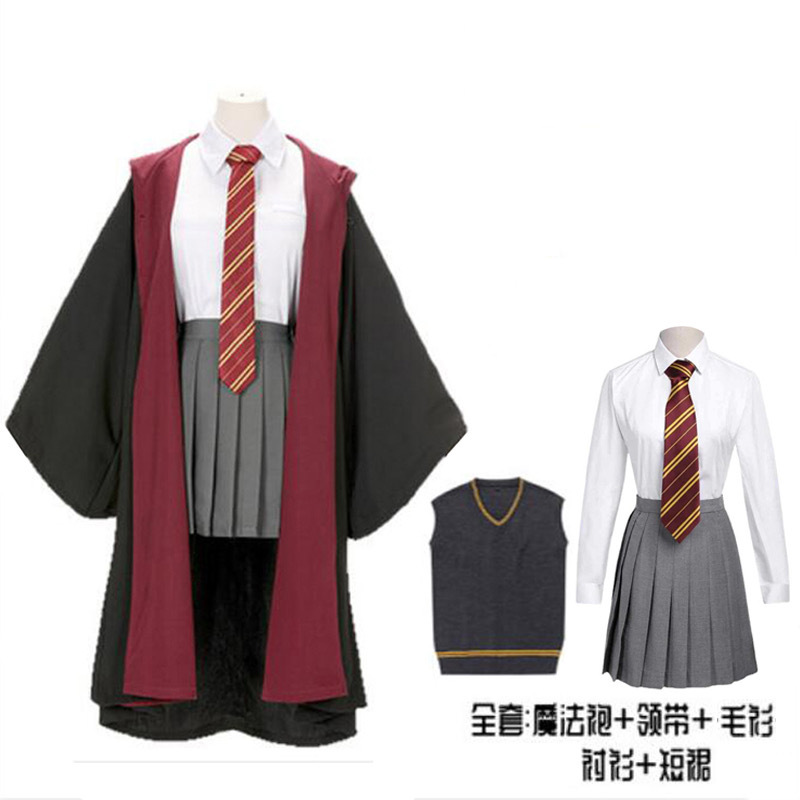 Bán Buôn Áo Choàng Ma Thuật Harry Potter Harry Áo Choàng Đồng Phục Học Sinh Gryffindor Trang Phục Halloween Giáng Sinh cos