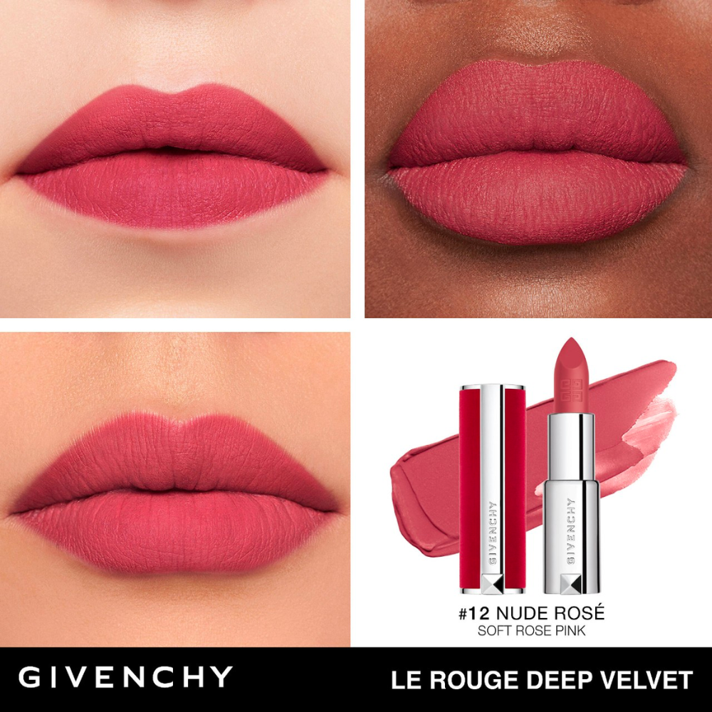 HOÀN TIỀN 20% - [FREESHIP HOẢ TỐC ĐƠN TỪ 500K] Son Givenchy Le Rouge Deep Velvet 3.4g chất son lì mềm mại lên màu siêu chuẩn cho đôi môi luôn căng mọng tươi tắn suốt cả ngày dài - Lips Beauty